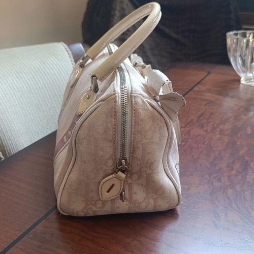Dior Trotter Pink Bowling Bag John Galliano used