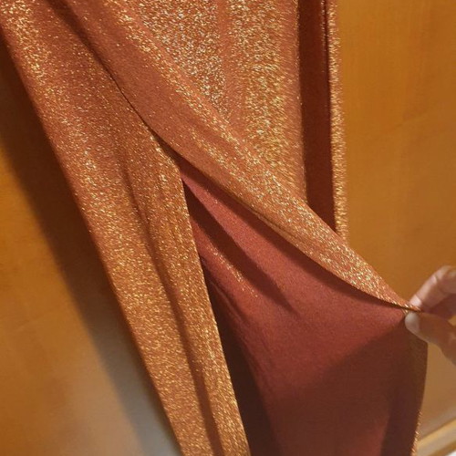 Dress new gold terracotta metallic, size L