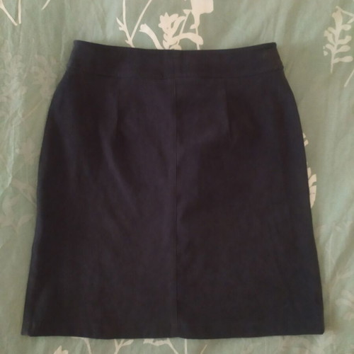 Adam's skirt No 34, grey, suede-like fabric