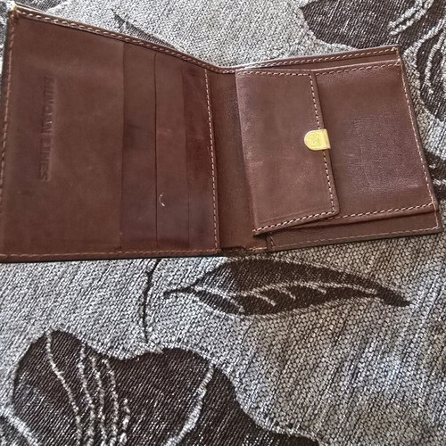 Leather wallet Minoan Lines like new, brown