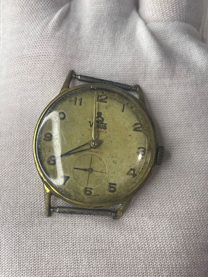 Vintage ρολόι Venus μηχανικό σαν καινούργιο με patina καντράν