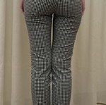 ZARA summer black and white checkered pants like new, size S