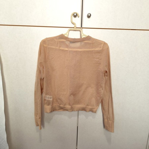 Zara short cardigan new, beige, see through, size S