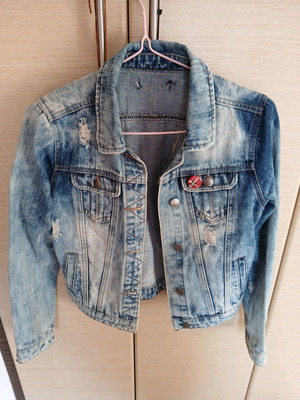 Denim jacket used, blue, size M