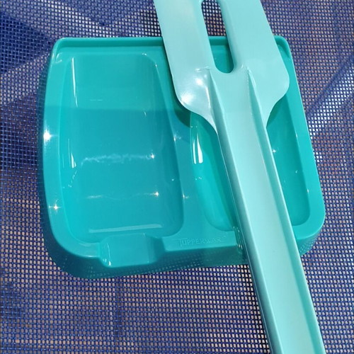 Tupperware kitchen helper set new, 3 pieces, mint and dark blue