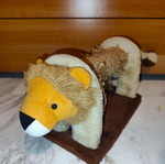 Scratch post used with sisal