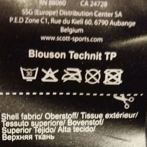 Scott Blouson Technit TP size XL like new