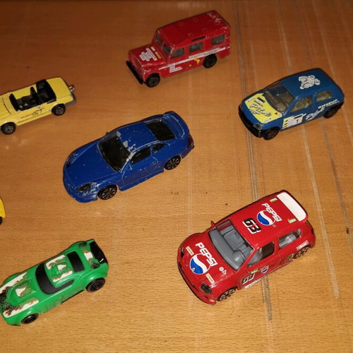 Toy cars used, pack of 7 for children