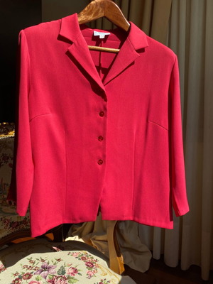 La Rochelle jacket in rose color with loose fit