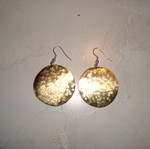 Hammered handmade earrings new unique