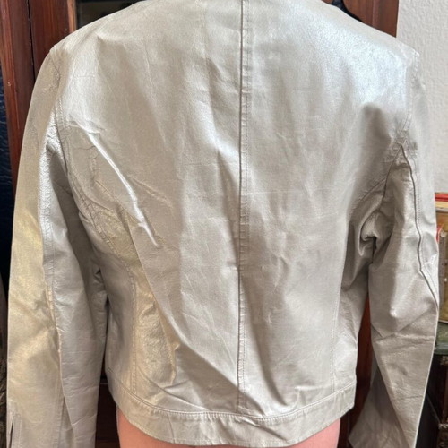 Arma branded leather jacket used, size M, ice color