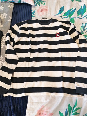 Men's striped long sleeve Daytona DP shirt like new, size L
