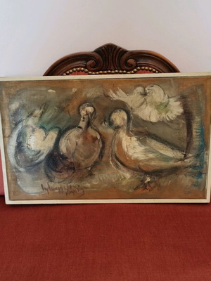 Oil painting on canvas by Iphigenia Evangelinou Korakianiti like new