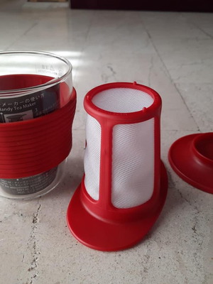 Tea glass with filter new