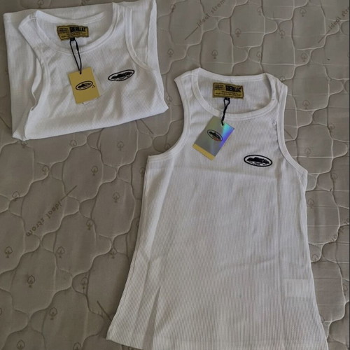 Corteiz tank top, white, size L