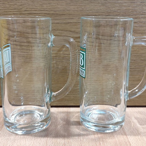 DAB Beer Two Promotional Glass Mugs 0.3l Like New
