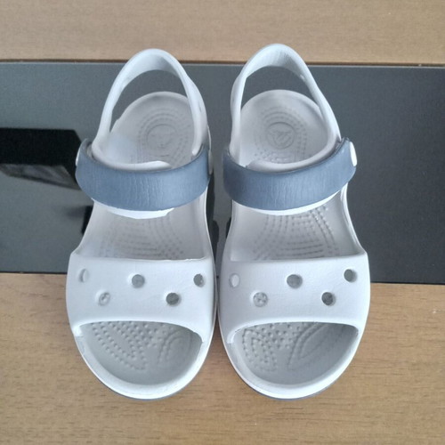 Crocs sandals used, boys' size 25-26, grey and blue