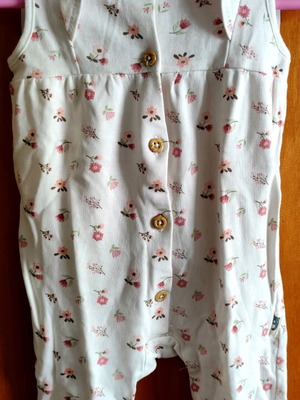 Rabbit Bear Overall with Matching Ribbon 6-9 M Like New