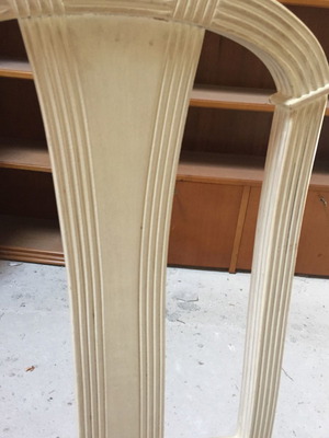 White decape chair used