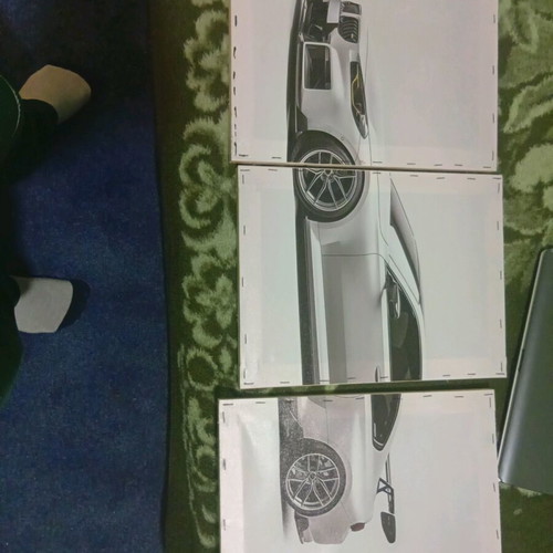 Custom BMW paintings with wooden canvas new