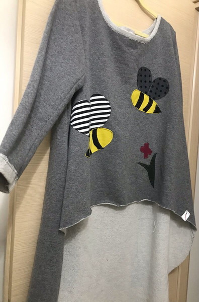 ΠΡΟΣΦΟΡΑ: Μπλούζα Pepper Fashion βαμβακερή, χειροποίητη!! !!