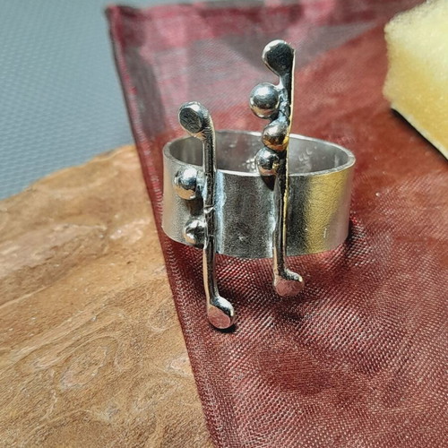 Handmade silver 925 ring with adjustable band new