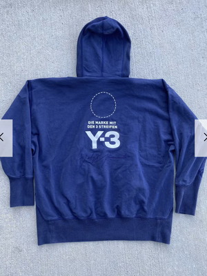 Adidas Yohji Yamamoto Y3 Navy Hoodie oversize M σε άριστη κατάσταση