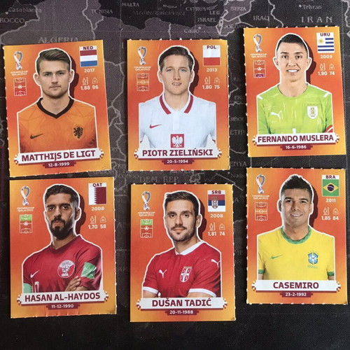 Mundial 2022 sticker set 6 like new
