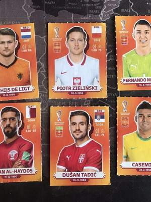 Mundial 2022 sticker set 6 like new