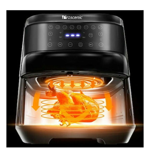 Proscenic T21 Air Fryer with Removable 5.5L Basket like new, silver