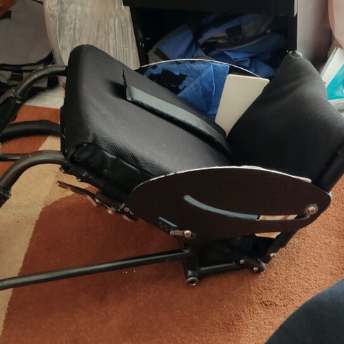 Wheelchair used without wheels