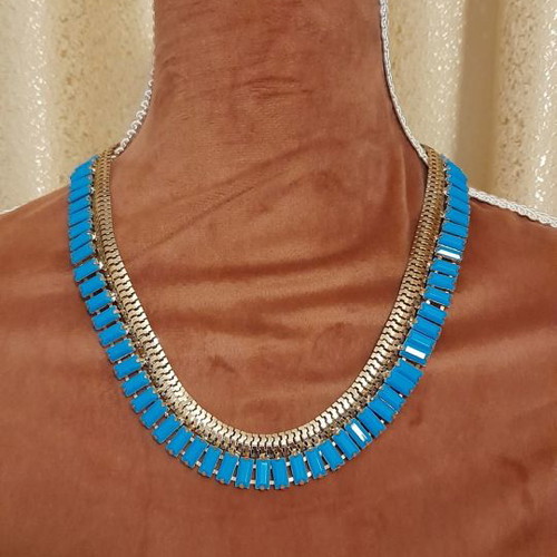 Necklace new blue