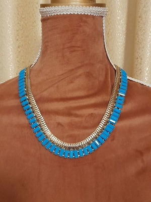 Necklace new blue