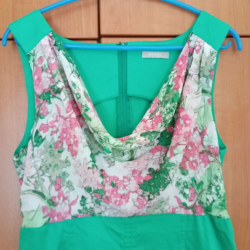 Dress green with floral bust like new Orsay