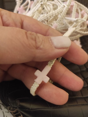 Baptism witness bracelets new, pack of 35, macrame