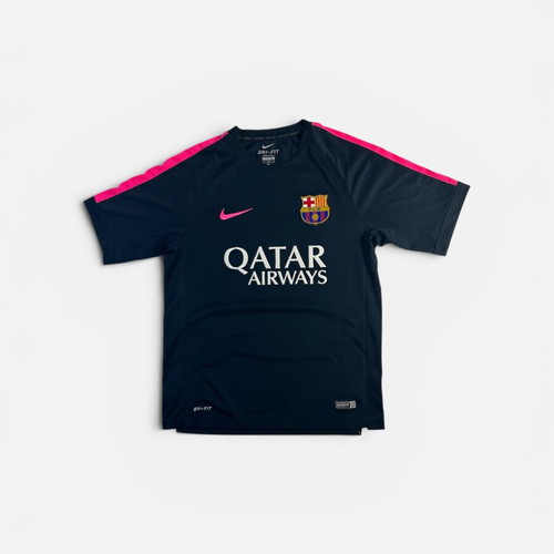 Nike FC Barcelona Vintage Y2K 2014-2015 Training T-shirt Obsidian Pink like new