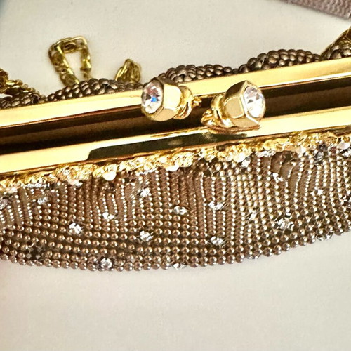 Evening bag Art. 41665T bronze like new