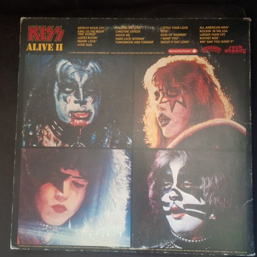 KISS Alive II 2LP used Canadian edition with booklet
