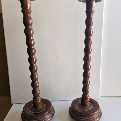 Wooden floor support bases like new, set of 2 pieces