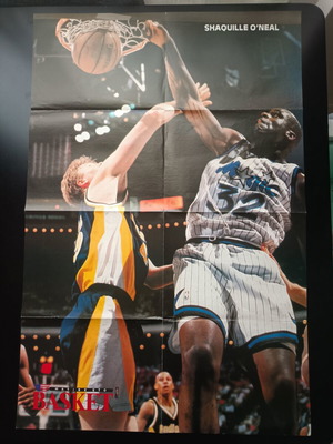 Διπλή γιγαντοαφίσα Shaquille O Neal Karl Malone μεταχειρισμένη