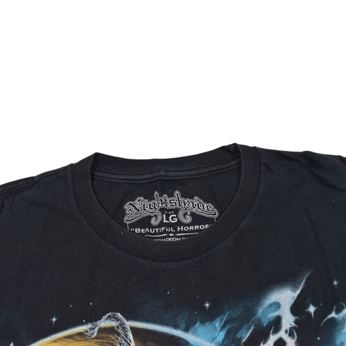 Dark Fantasy Dragon Knight Graphic T-Shirt used, size Large