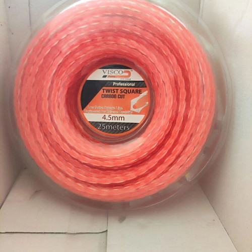 Visco Parts 4525 Square Twisted Trimmer Line 9 Pieces 25m 4.5mm New