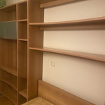 Bed and bookshelf set