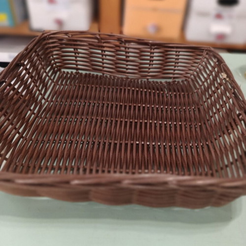 Wicker baskets new, set with various sizes and packaging materials
