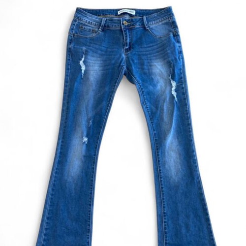 Low rise Y2K jeans, blue
