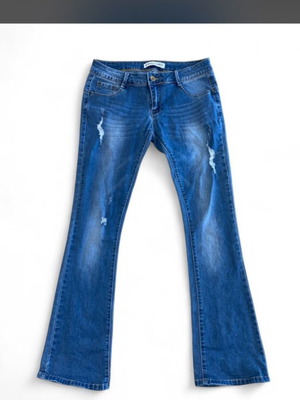 Low rise Y2K jeans, blue