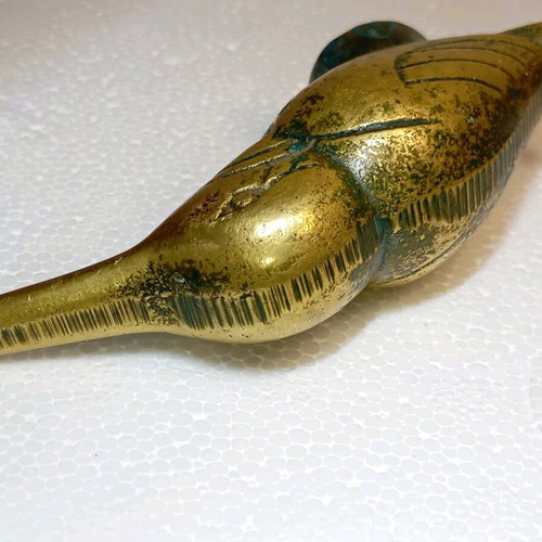Brass decorative bird used