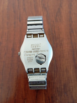 Swatch Irony watch used, metal bracelet, silver color