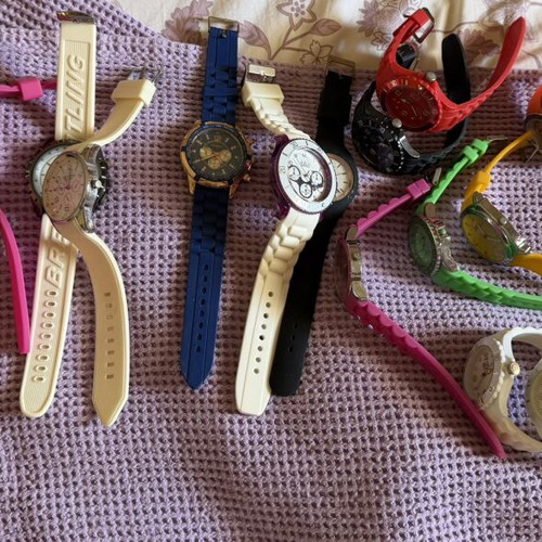 Wristwatches, set of 21, multicolor