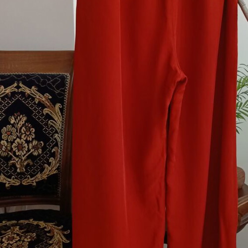 Pajama-style pants Zara Woman Collection size S like new, red